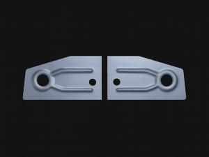 Ensemble de panneaux de plancher avant gauche et droit – pièce de restauration pour Peugeot 205