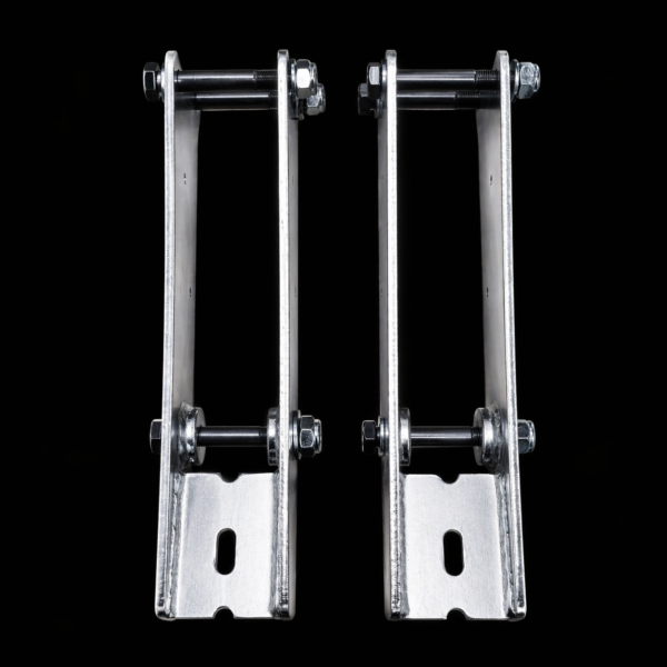 Kit renforcé de bras de fixation de train arrière Peugeot 205 / 309 – 2 pièces avec 6 boulons M12 x 1,25 écrous frein et rondelles