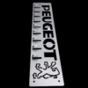 Porte-clés / support à outils Peugeot années 80 – 520 x 110 mm – Acier S235 découpé au laser 1,5 mm