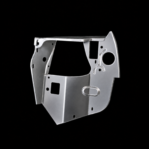 koplamp links gat Peugeot 205 Complete Left Headlight Panel Assembly – OEM 7113.51 / 7113.52 / 7113.53 – 1 mm Steel