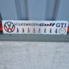 Porte-clés mural Volkswagen Golf GTI – Acier découpé au laser – Format plaque d’immatriculation