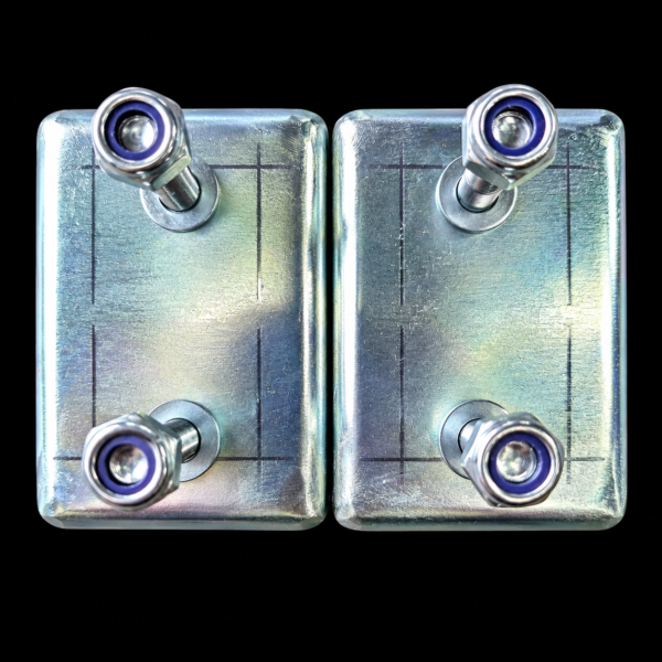 as steun 1 gewoon 4 Jeu de supports de train arrière Peugeot 205 / 205 GTI 1.6 – 2 pièces – acier galvanisé 4 mm – référence 5142 27