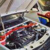 Barre anti-rapprochement – Peugeot 205 moteur TU – Rouge